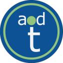 A logo made from the letters a, d, and t